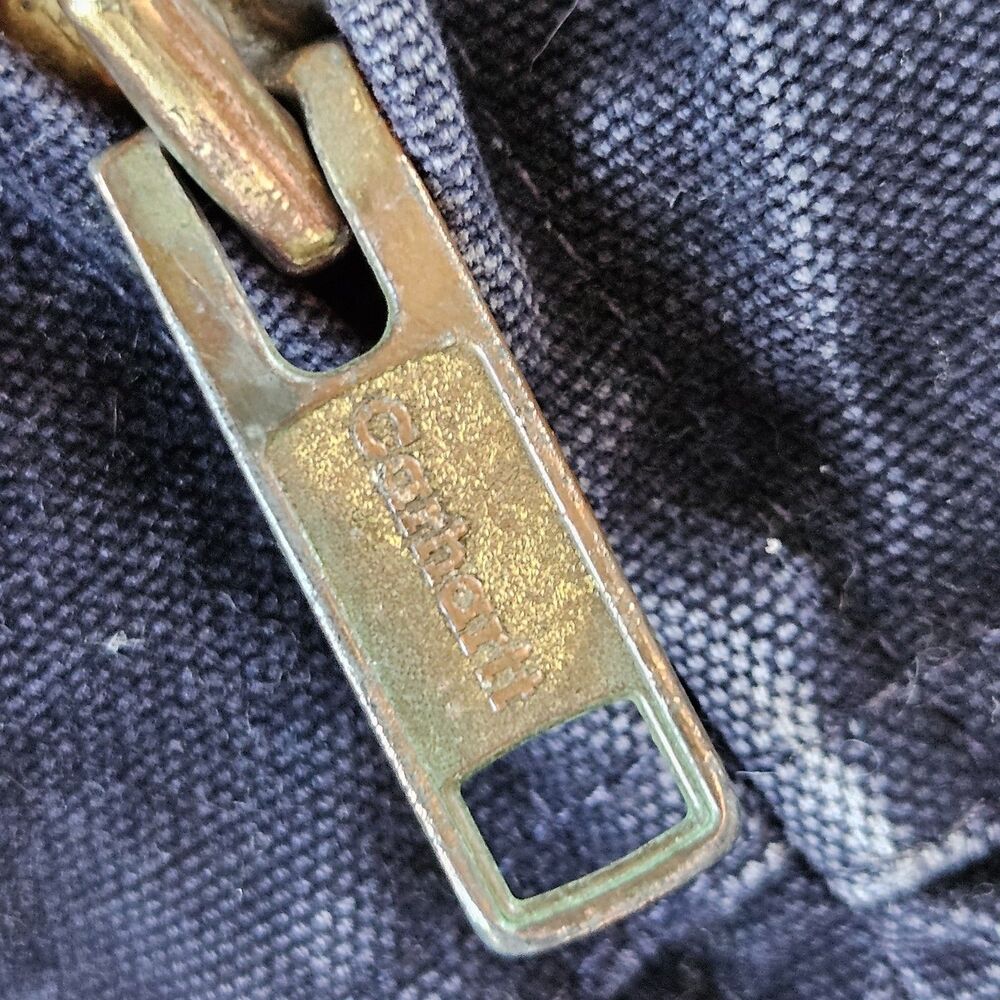 Carhartt Jacket Santa Fe J14MDT Midnight Blue Size XL Distressed Vintage Fade - Picture 14 of 16